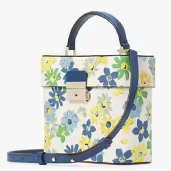Kate Spade Floral Crossbody Bag in Blue, Yellow, and Green - Picture 3 of 6